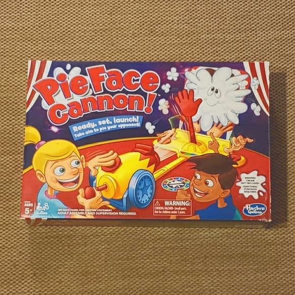 Hasbro Toys Pie Face Cannon Game Whipped Cream Family Board Game